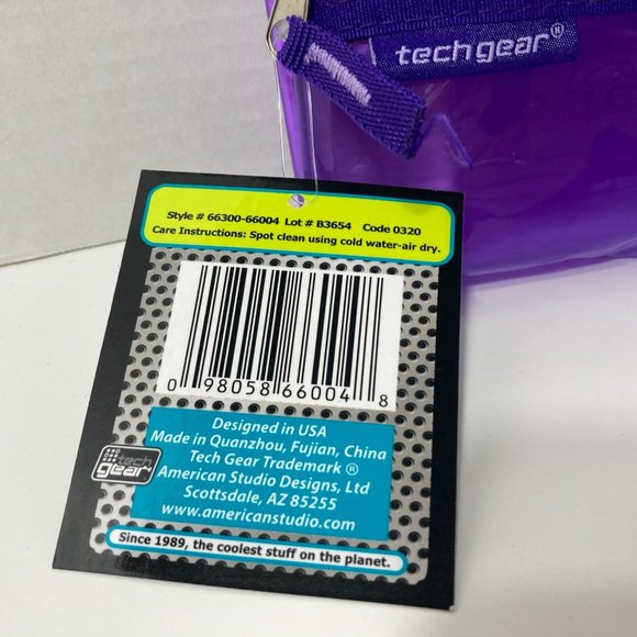 Purple Makeup Bag Pencil Case Zipper Organizer - Picture 5 of 9